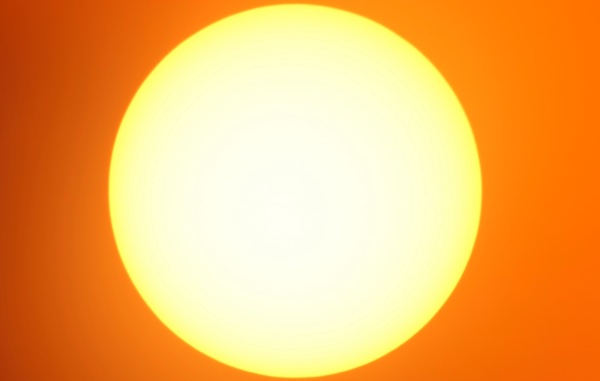 Sun shot with various ISO
